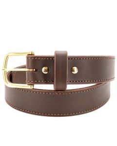 Nicks Stitched work belt in walnut. Heavy duty and built to last a lifetime