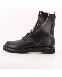 8" Traveler boot in black chromexcel leather with gunmetal hardware