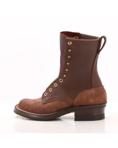 New condition ranger walnut smooth over roughout 7-8 oz leather logger heel brown edge 