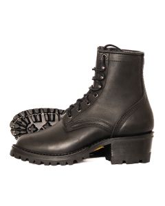 Becca boot black smooth work leather