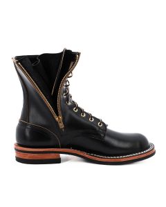Nicks Patrol boot features a side zipper and an 8" height