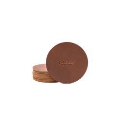 Nicks leather coasters in 1964 Brown