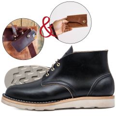 black low top chukka boot