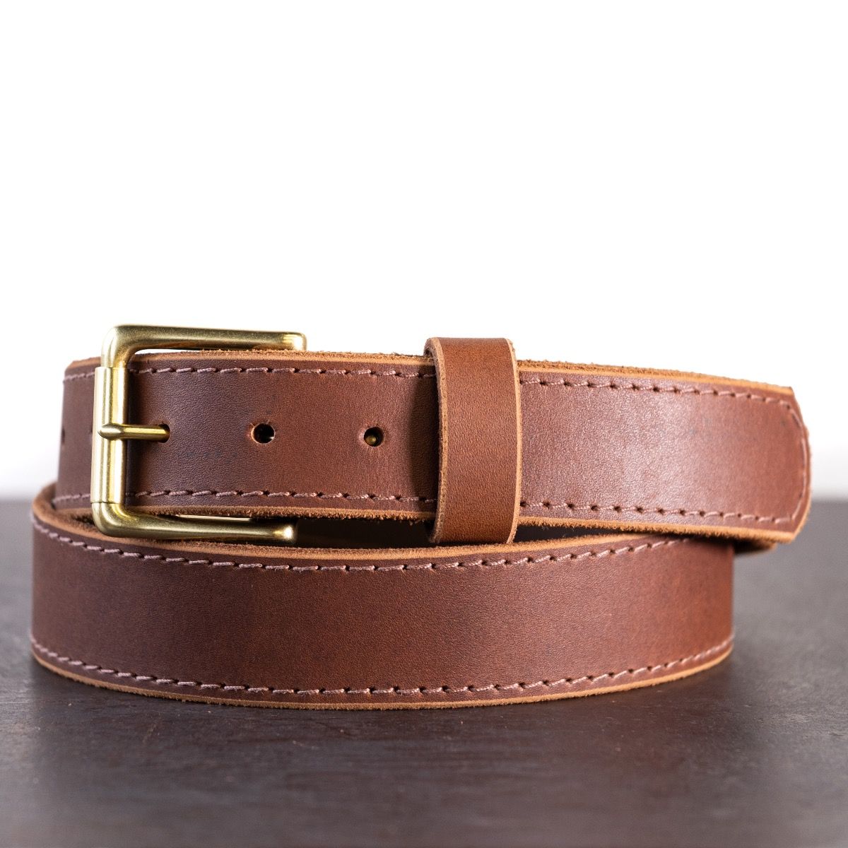 Steel Core Gun Belt - 1964 Brown | Handmade Belts by Nicks