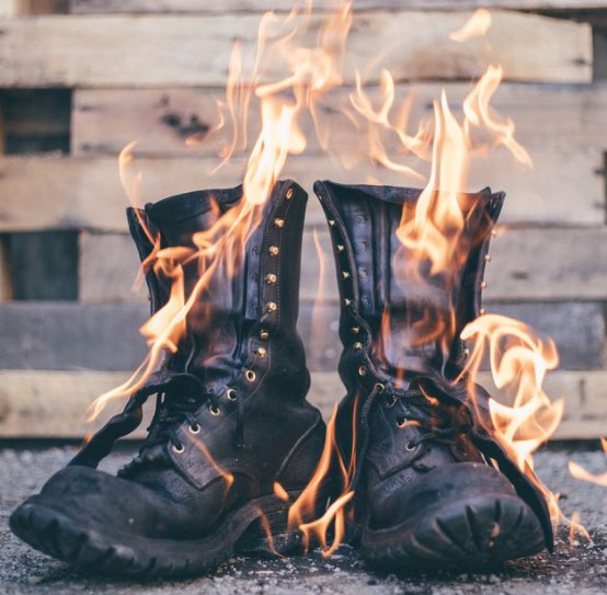 Firefighter store cowboy boots