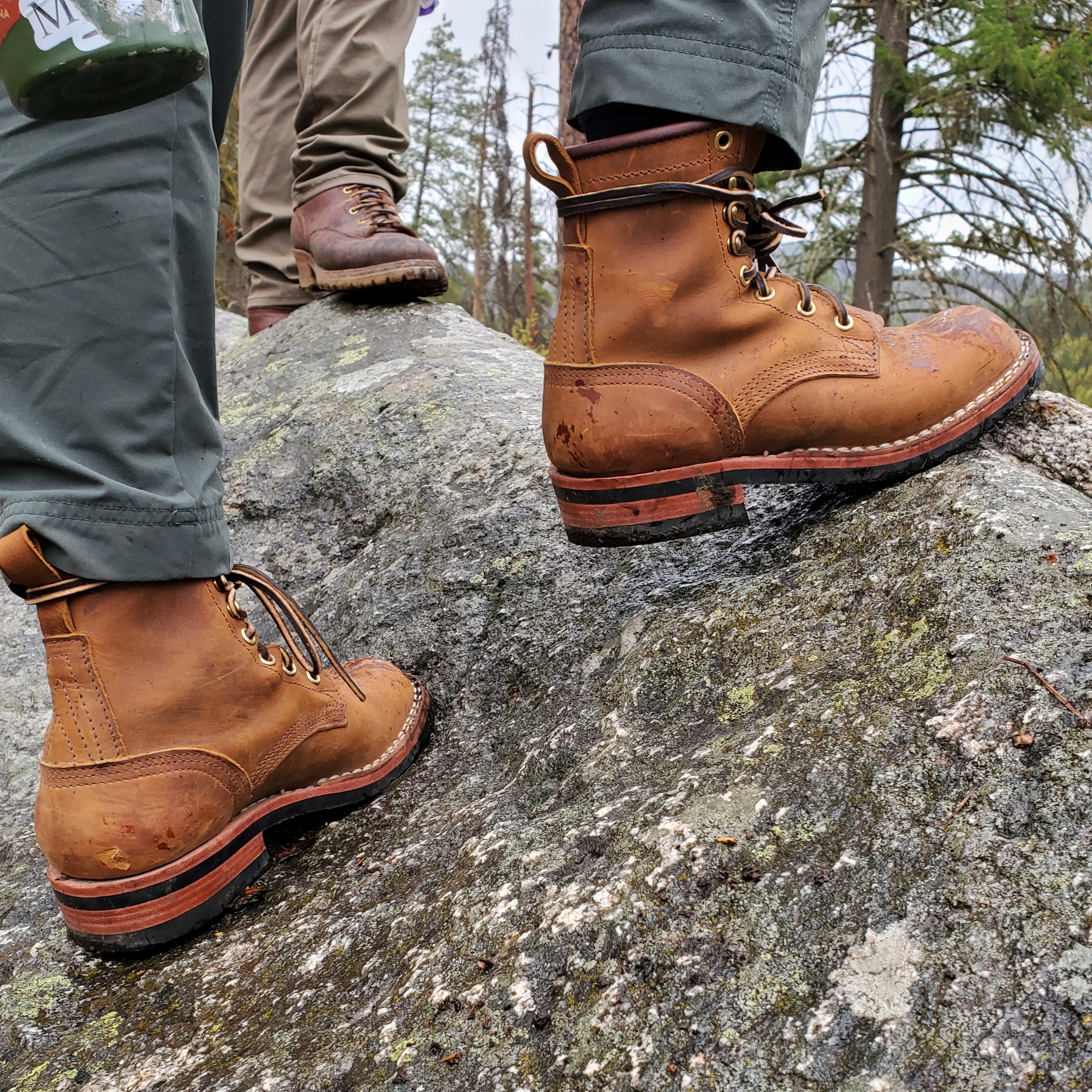 Hiking boots as store work boots