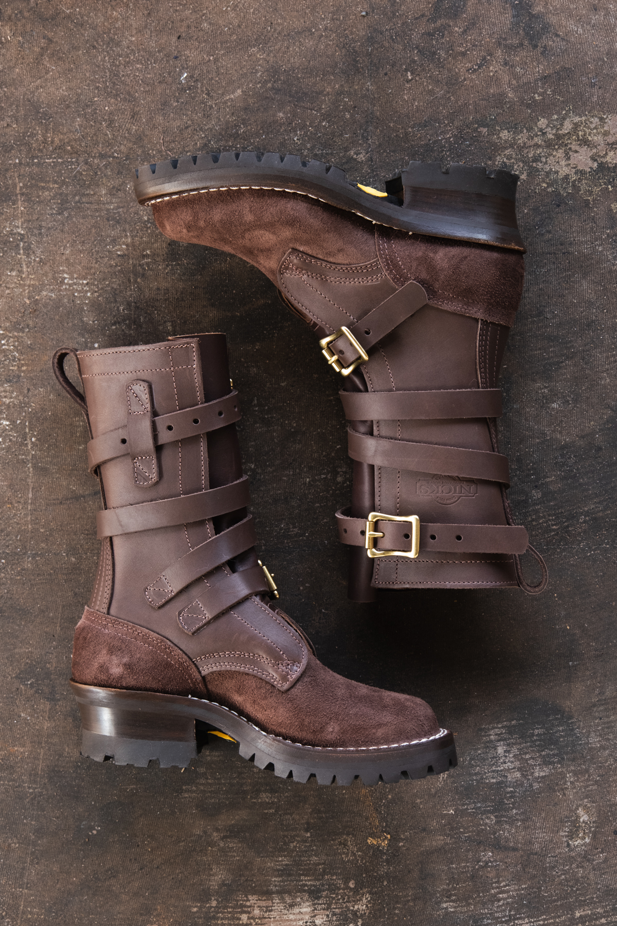 Brown shop tanker boots