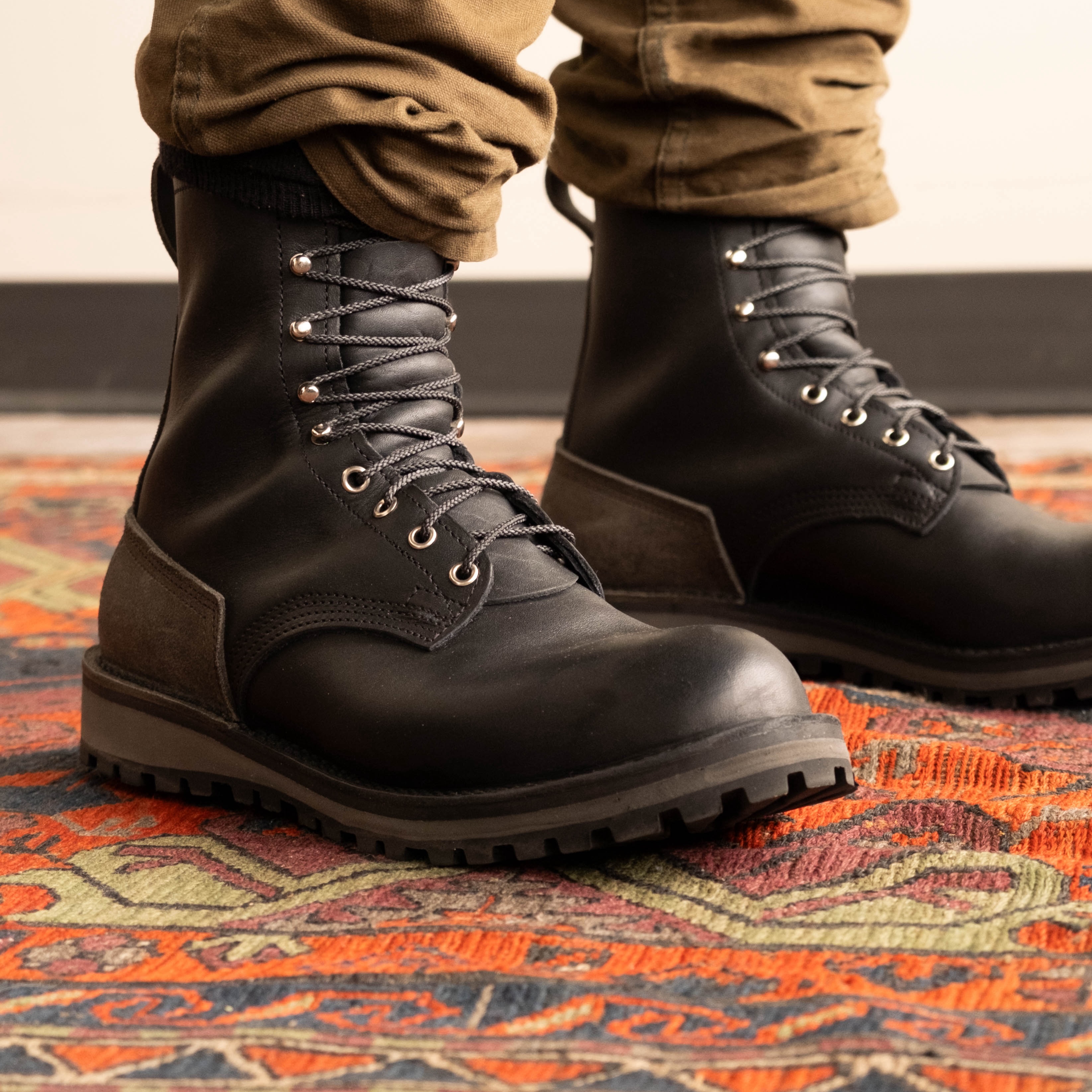 Handmade logger boots hotsell