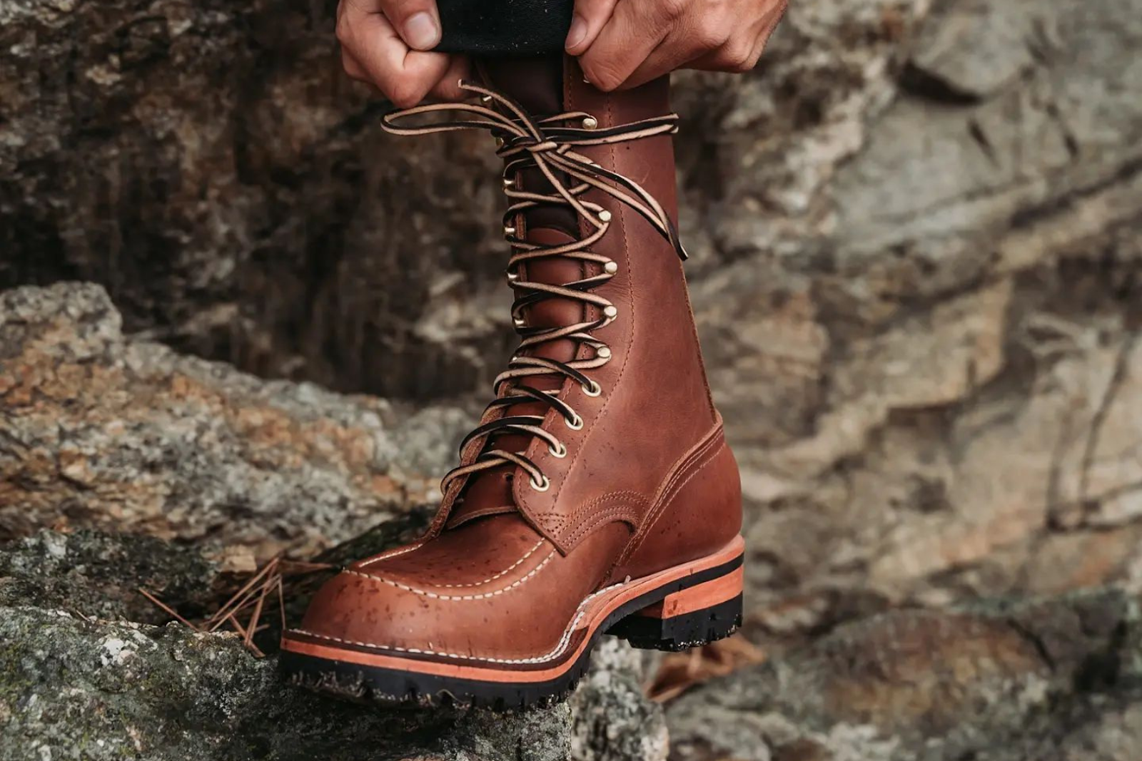 Designer steel outlet toe boots