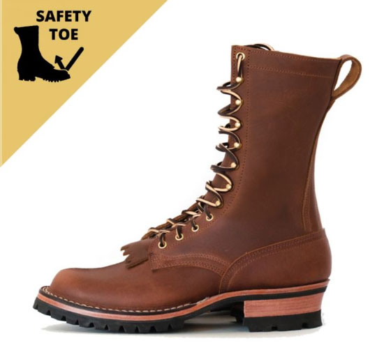 Wide toe box hot sale steel toe boots