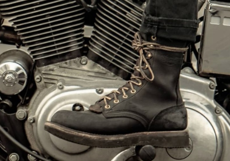 Custom store motorcycle boots