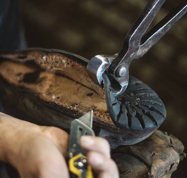 rebuilding leather work boots