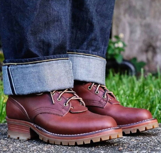 Brown boots to black boots is done easily. Just leather dye and polish is  needed.