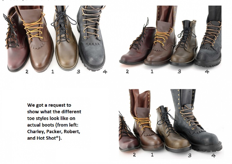 leather boot toe types